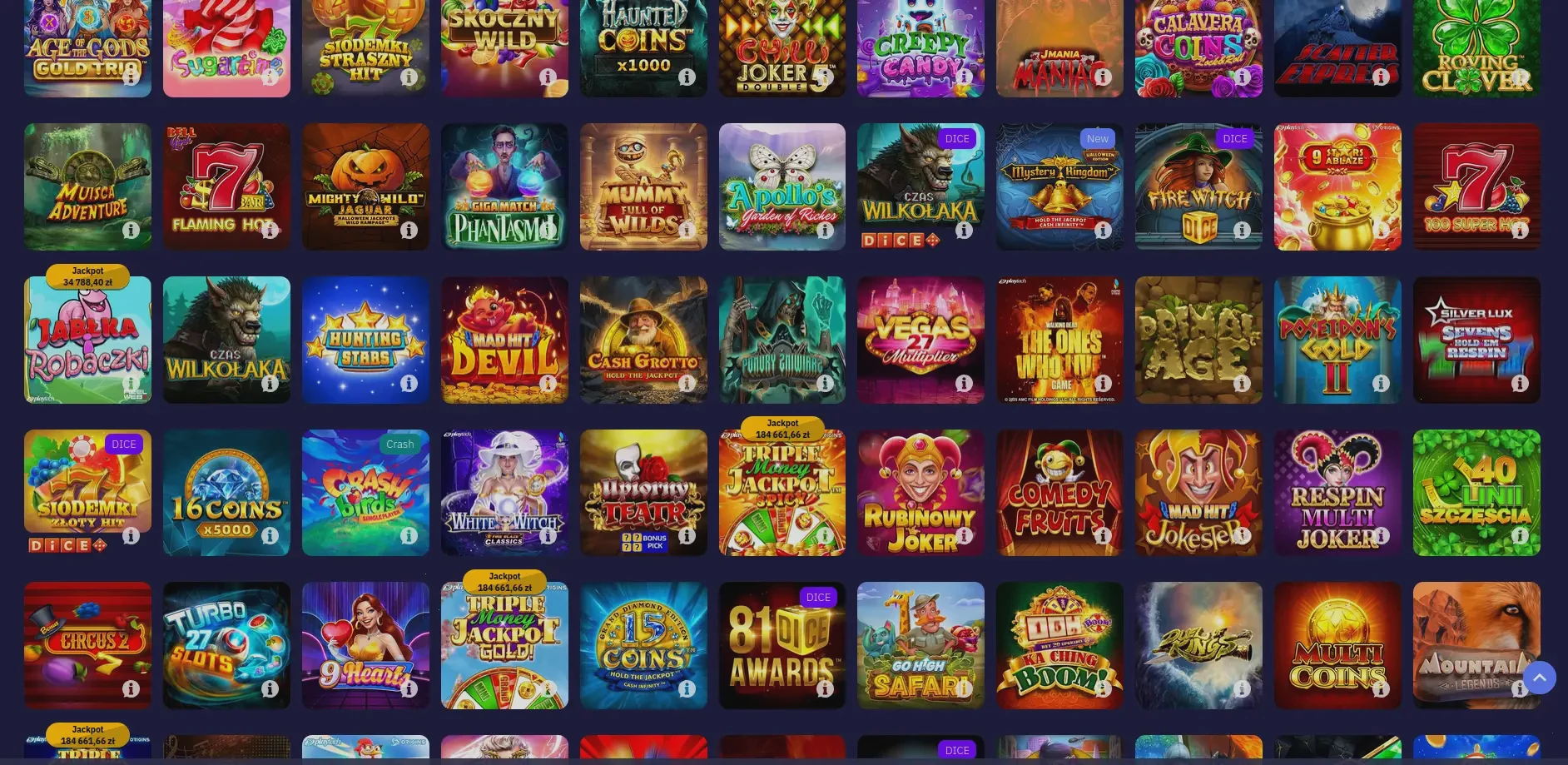 Flagman Casino Spielübersicht